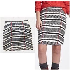 Anthropologie Tabitha woven and lace accent skirt